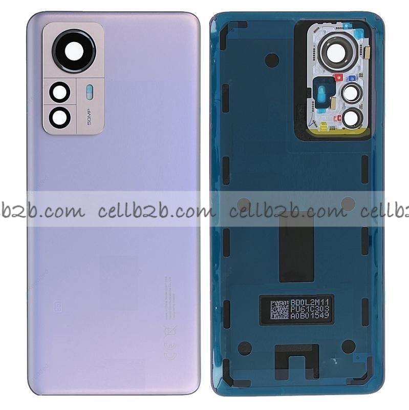 Tapa Trasera para Xiaomi Mi 12 Pro Lila Original CON LENTE