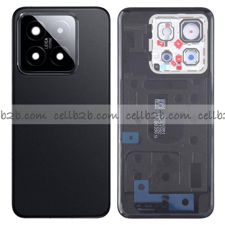Tapa Trasera para Xiaomi Mi 14 Negra CON LENTE