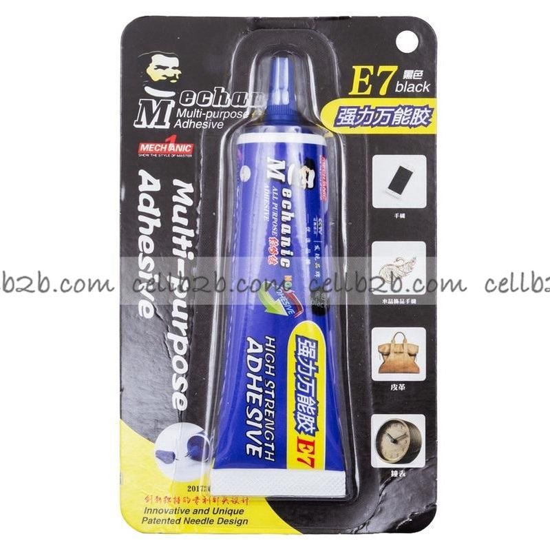 MECHANIC Multi Objetivo Pegamento Adhesivo E7 50ML Negro