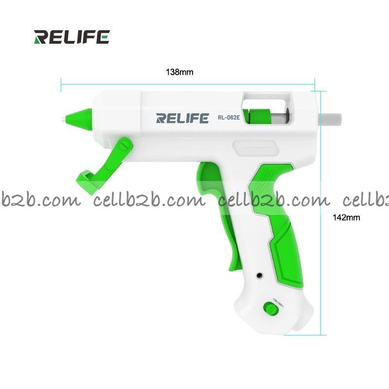 RELIFE RL-062E Pistola de Pegamento Termofusible Calentamiento Rápido Sol Rápido