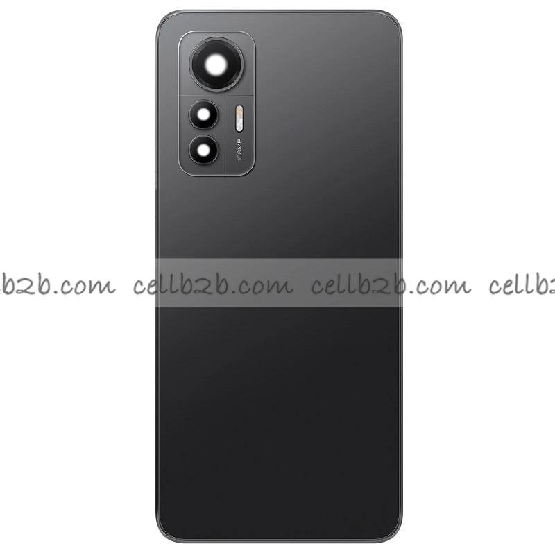 Tapa Trasera Xiaomi Mi 12 Lite Negra ORI CON LENTE