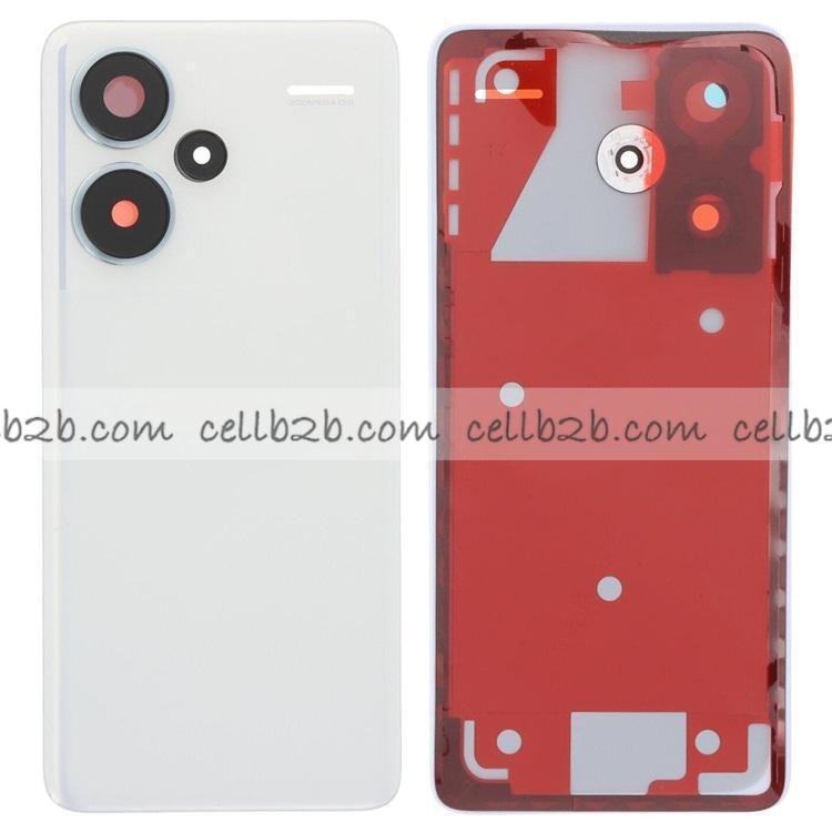 Tapa Trasera para Xiaomi Redmi Note 13 Pro Plus 5G Blanca CON LENTE