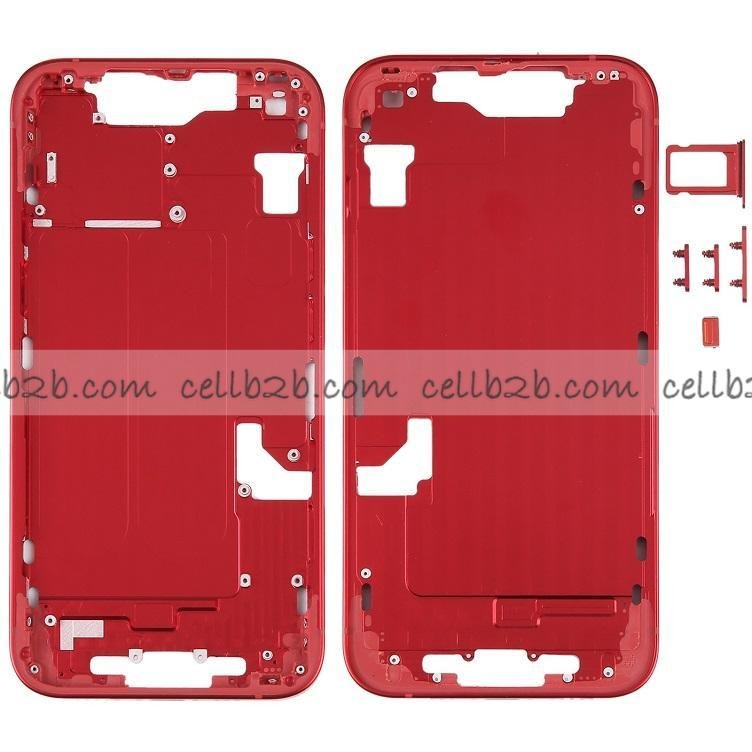 Carcasa Frontal para iPhone 14 Rojo