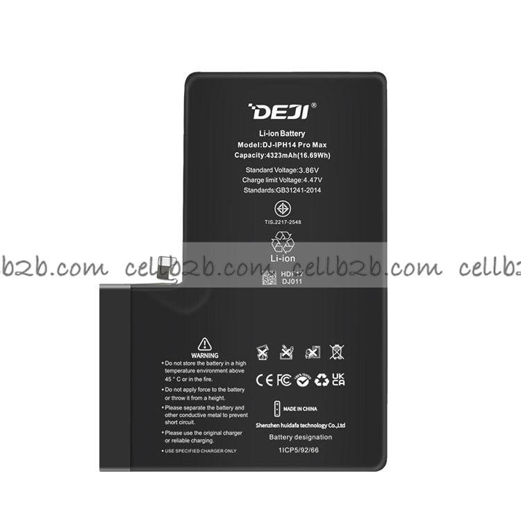 DEJI Batería para iPhone 14 Pro Max Capacidad Estándar 4323mAh