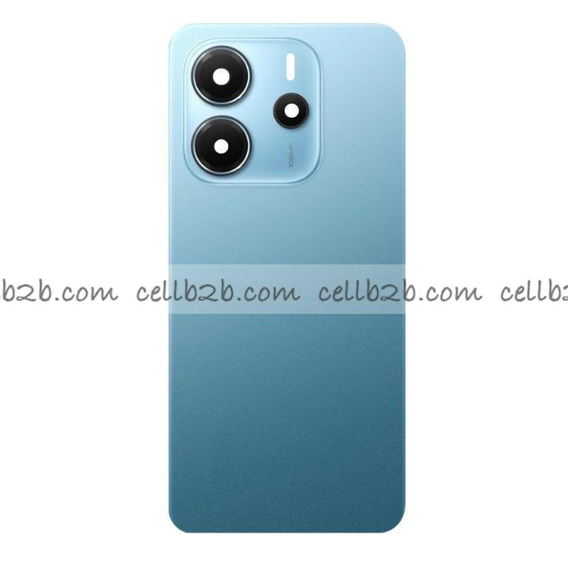 Tapa Trasera para Xiaomi Redmi Note 14 4G (24117RN76E) Azul (Version Big Cover) CON LENTE