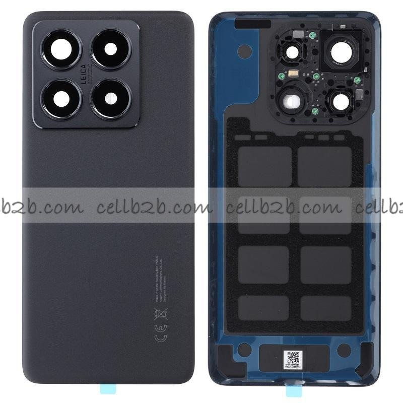 Tapa Trasera para Xiaomi Mi 14T Pro 5G Titanic Negra CON LENTE