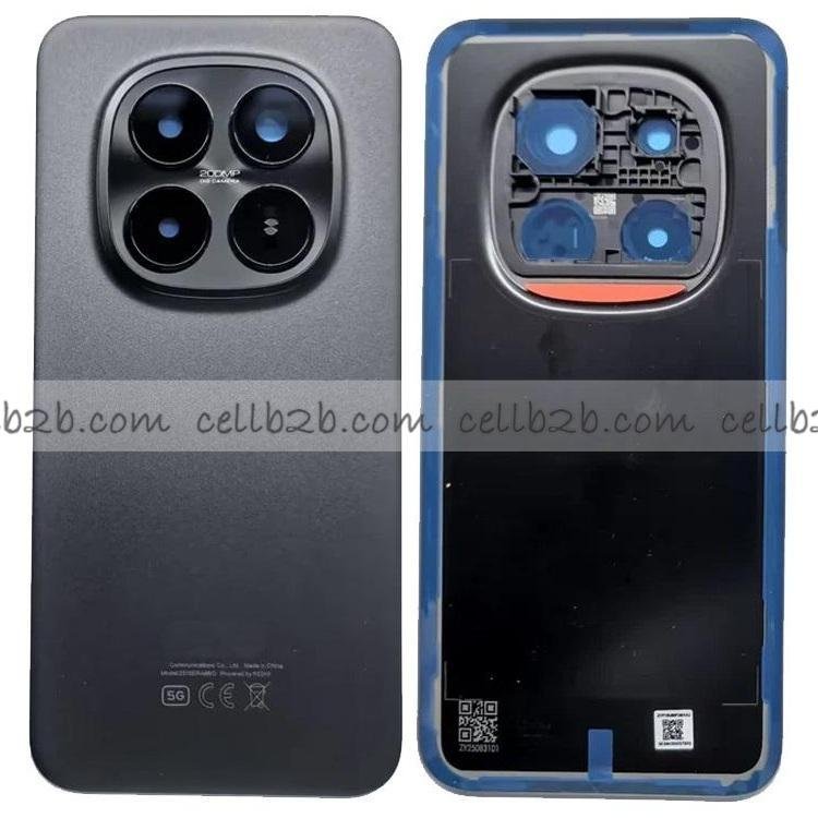 Tapa Trasera para Xiaomi Redmi Note 15 Pro Plus 5G Negra ORI CON LENTE
