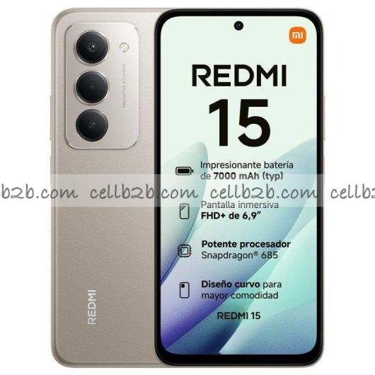 *Móvil Xiaomi Redmi 15 4G 128GB Gris