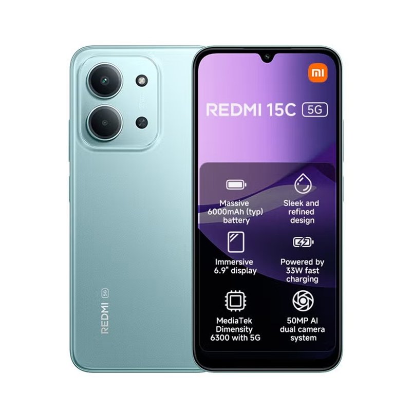 *Móvil Xiaomi Redmi 15C 5G 256GB Verde