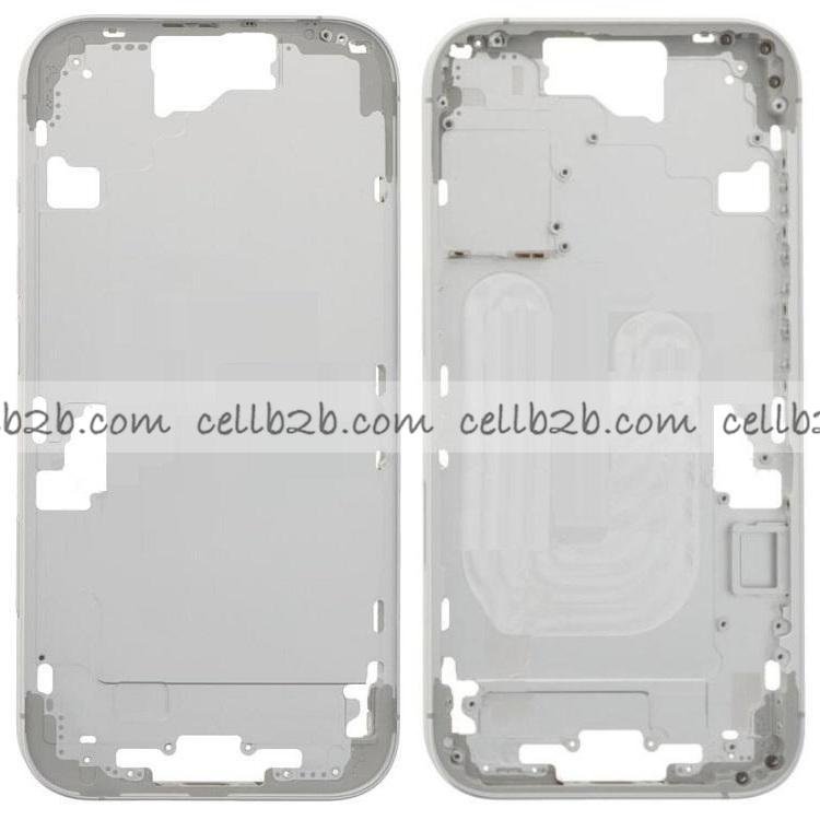 Carcasa Frontal para iPhone 16 Plus Blanca