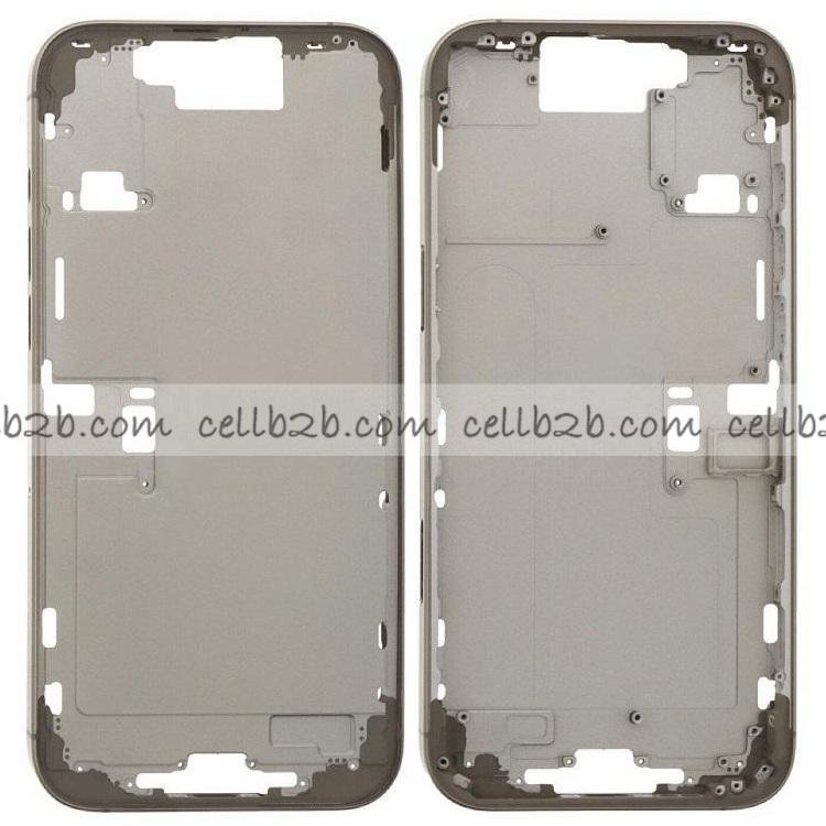 Carcasa Frontal para iPhone 16 Pro Max Titanic Natural