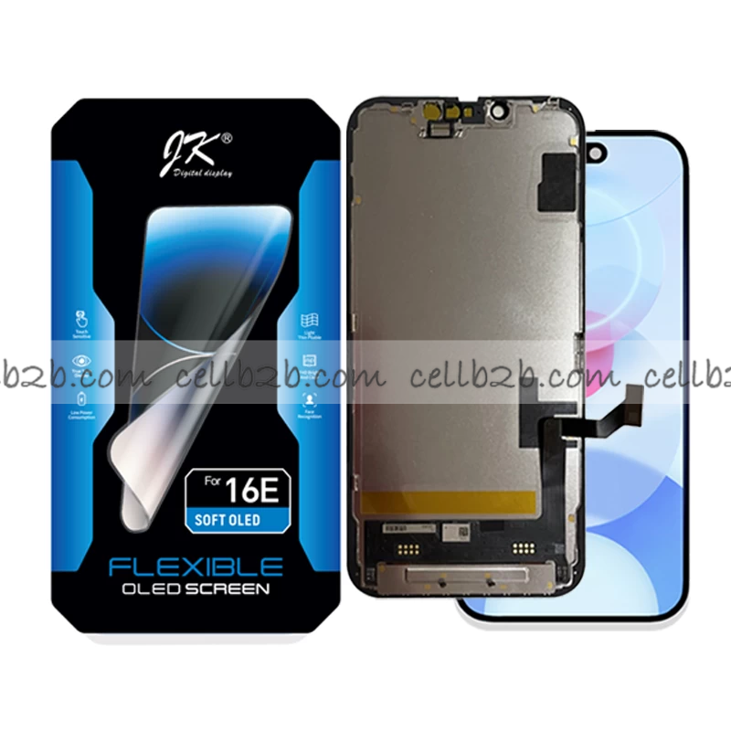 Pantalla iPhone 16E JK OLED Soft LCD+Táctil Completa (Control IC Reemplazable)