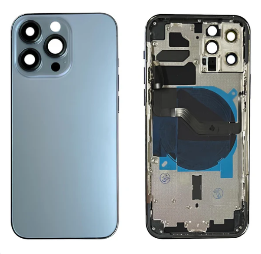 Tapa Chasis iPhone 13 Pro Max Azul Con Recambios