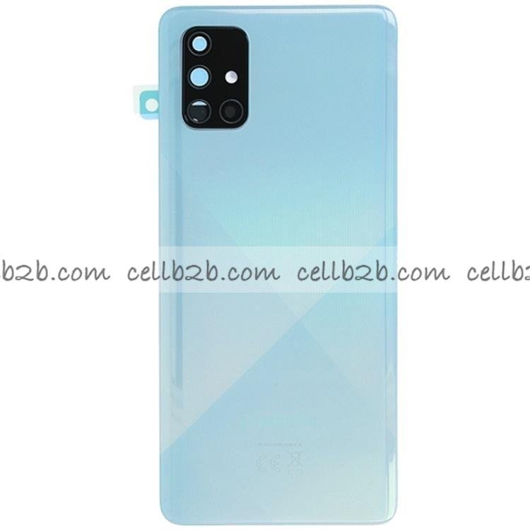 Tapa Trasera Samsung A71 A715 Azul Material Original CON LENTE