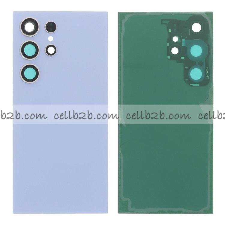 Tapa Trasera para Samsung S24 Ultra S928B Azul CON LENTE