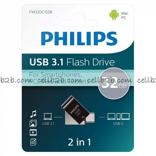 *Philips USB FLash Drive 2 in 1 32GB USB-C USB3.1