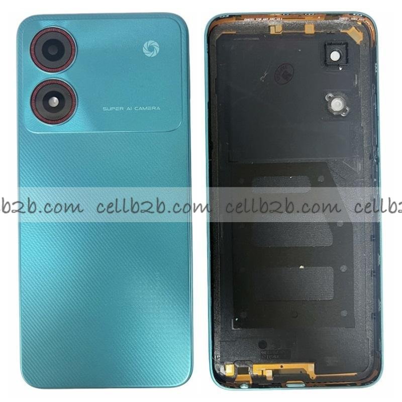 Tapa Trasera para ZTE Blade A34 Verde CON LENTE