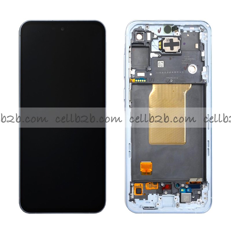 *Pantalla Samsung Galaxy A55 5G A556 Azul Con Marco Completa SERVICE PACK (Asmbld)