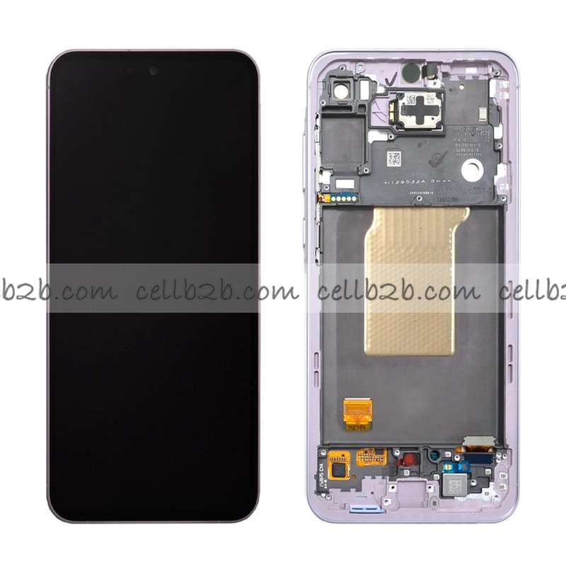 *Pantalla Samsung Galaxy A55 5G A556 Lila Con Marco Completa SERVICE PACK (Asmbld)