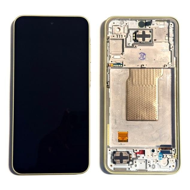 *Pantalla Samsung Galaxy A35 5G A356 Amarillo Con Marco Completa SERVICE PACK (Asmbld)