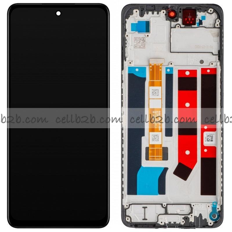 Original Pantalla OPPO A60 5G Negro CON MARCO Completa LCD+Táctil