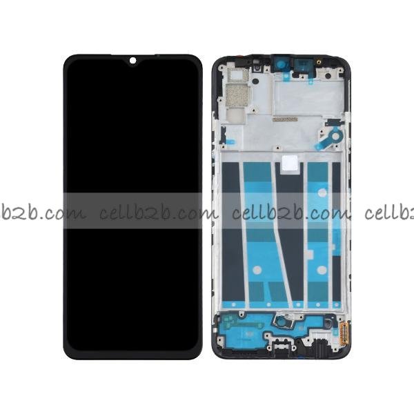 Pantalla OPPO A91 OLED Negra CON MARCO Completa LCD+Táctil