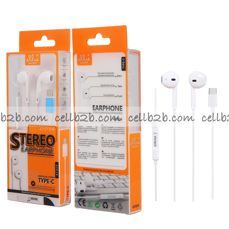 Ellietech AT205 Tipo C Auriculares