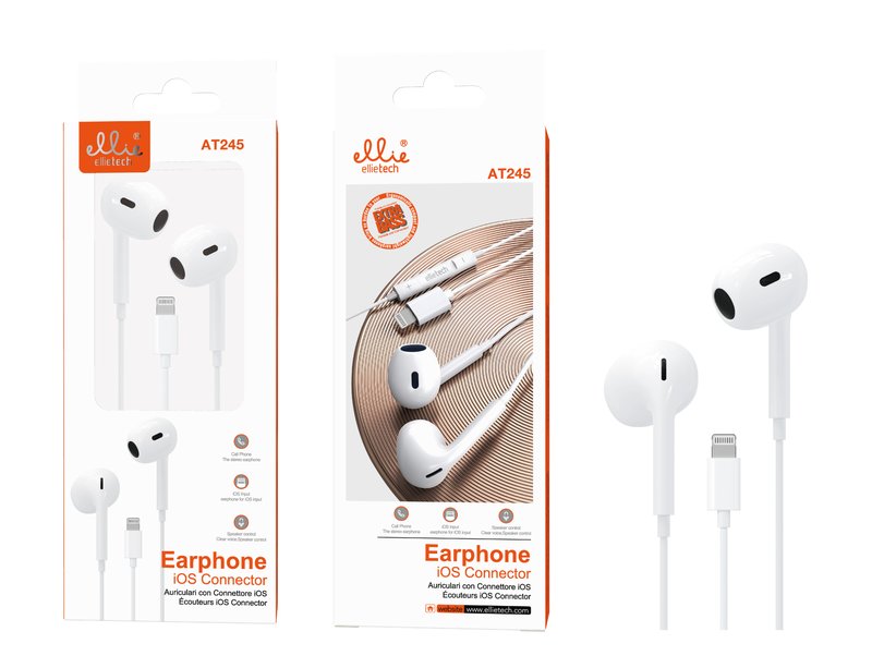 Ellietech AT245 Auriculares con Cable Lightning para iPhone