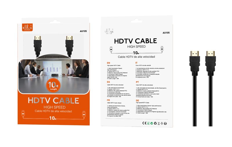 Ellietech AU105 Cable de HDMI 10M