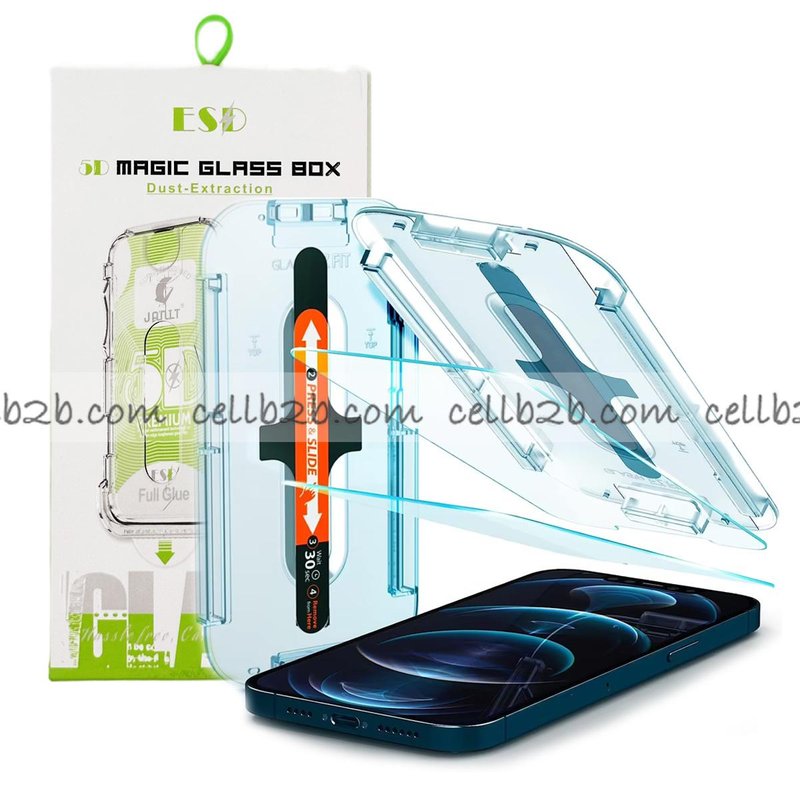 Protector Cristal con Kit de alineación automática para iPhone 15 6.1