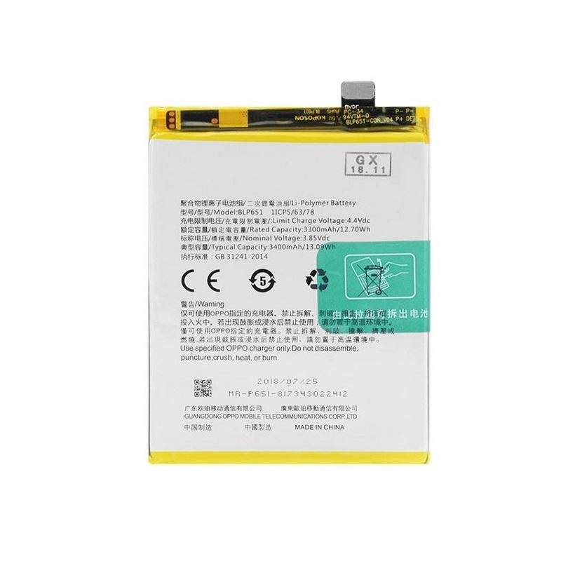 Batería BLP651 para OPPO R15 (PACM00, CPH1835, PACT00, PAAT00)