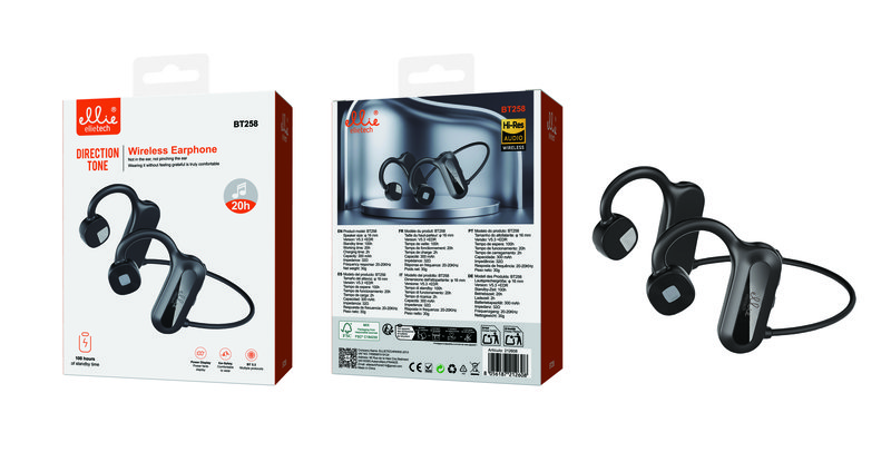 Ellietech BT258 Auriculares Inalámbricos de Cuello con Duración de 20 Horas