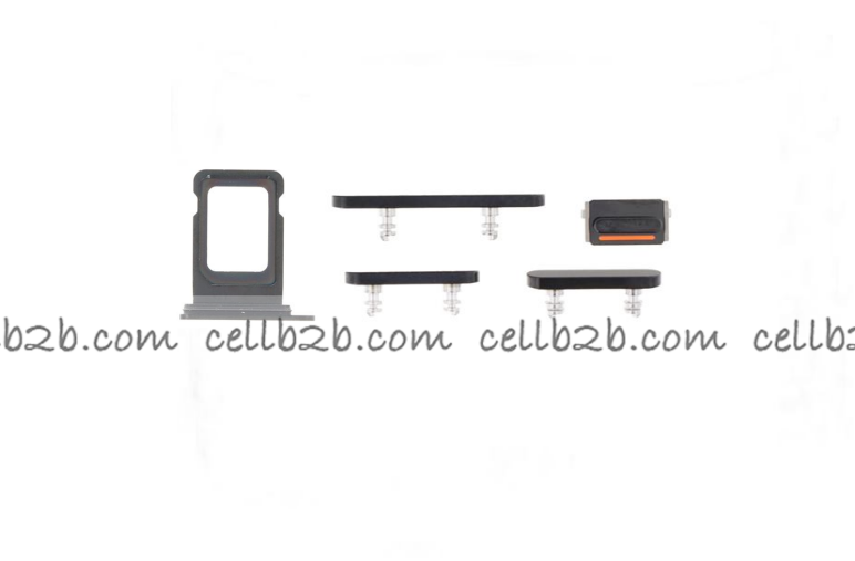 Botones Lateral con SIM para iPhone 14 Pro / 14 Pro Max Negro