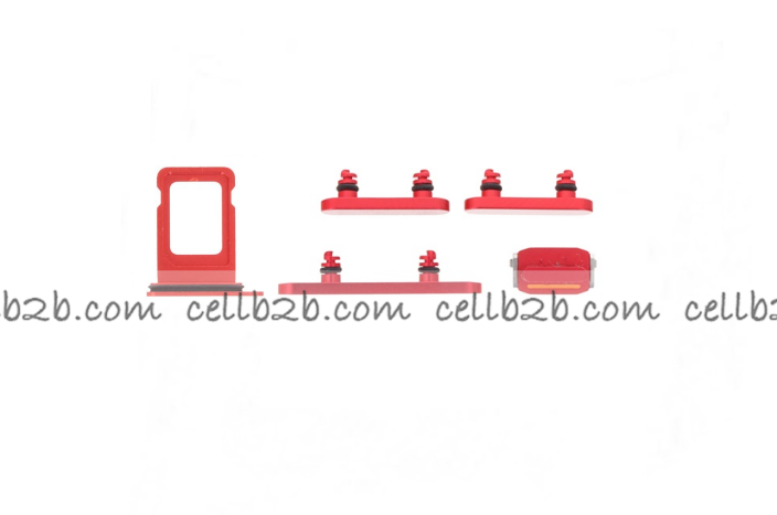 Botones Lateral con SIM para iPhone 14 Plus Rojo