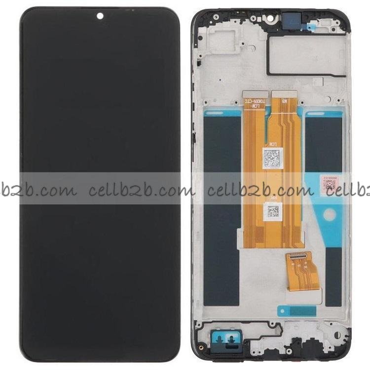 Original Nueva Pantalla Realme C61 / Note 60 Negra CON MARCO Completa LCD+Táctil