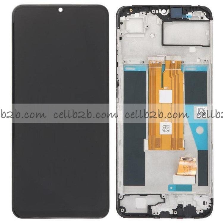 Original Nueva Pantalla Realme C63 Negro CON MARCO Completa LCD+Táctil
