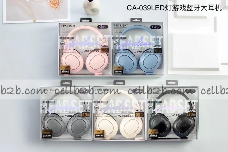 BT240 / CA-039 Auriculares Bluetooth con Luz LED + Micrófono