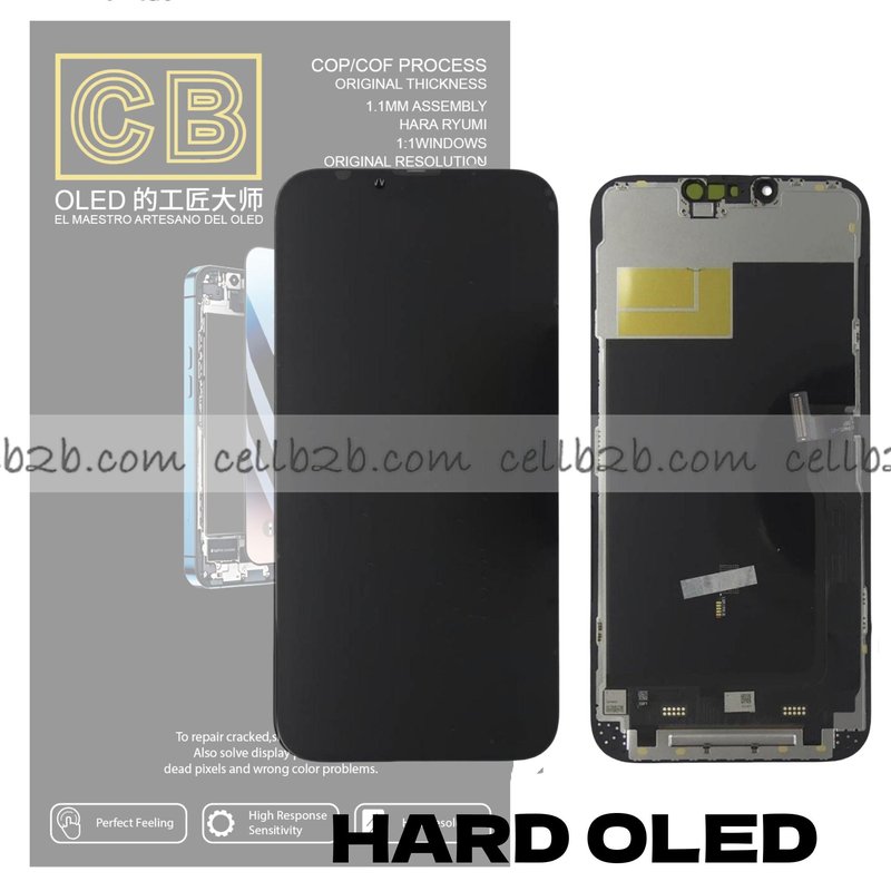 Pantalla « CB HARD OLED » iPhone 13 Pro Max control IC Reemplazable LCD+TACTIL Completo