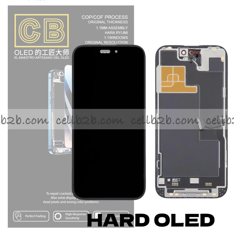 Pantalla « CB HARD OLED » iPhone 14 Pro control IC Reemplazable LCD+TACTIL Completo