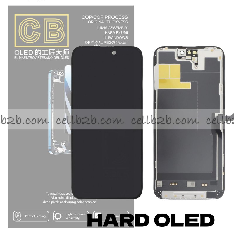 Pantalla « CB HARD OLED » iPhone 14 Pro Max control IC Reemplazable LCD+TACTIL Completo