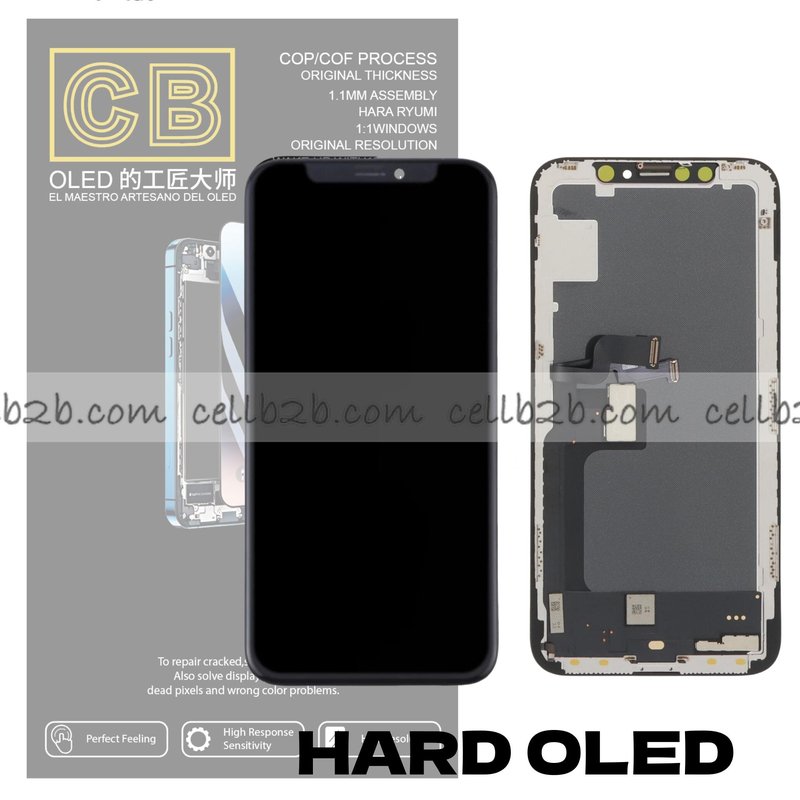 Pantalla « CB HARD OLED » iPhone X control IC Reemplazable LCD+TACTIL Completo