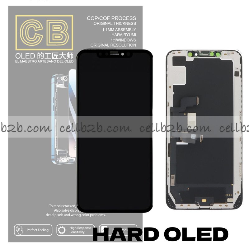 Pantalla « CB HARD OLED » iPhone Xs Max control IC Reemplazable LCD+TACTIL Completo