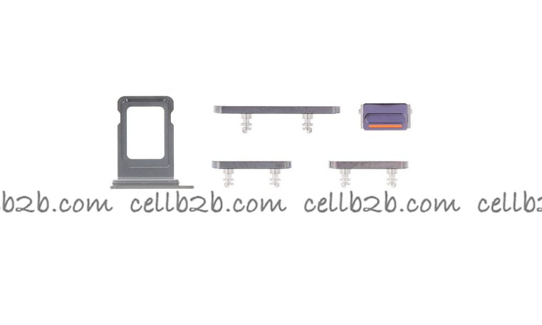 Botones Lateral con SIM para iPhone 14 Pro / 14 Pro Max Morado