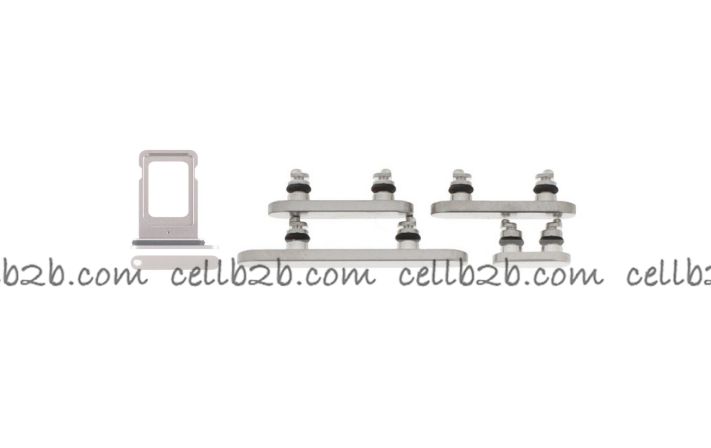 Botones Lateral con SIM para iPhone 15 Pro / 15 Pro Max Blanco