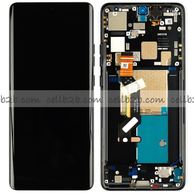 Original Nueva Pantalla Motorola Edge 50 Pro Negra con Marco Completa LCD+Táctil