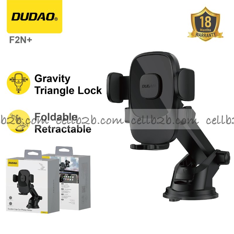 *Soporte de coche con ventosa, plegable y giratorio, versátil – DUDAO F2N+