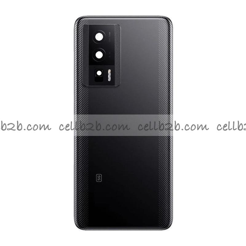 Tapa Trasera para Xiaomi Poco F5 Pro 5G Negra CON LENTE