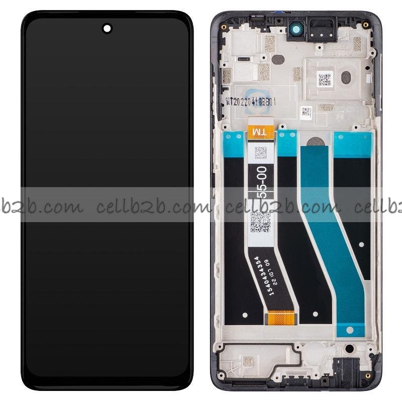 Original Pantalla Motorola Moto G62 5G (XT2223) Negra con Marco Completa LCD+Táctil