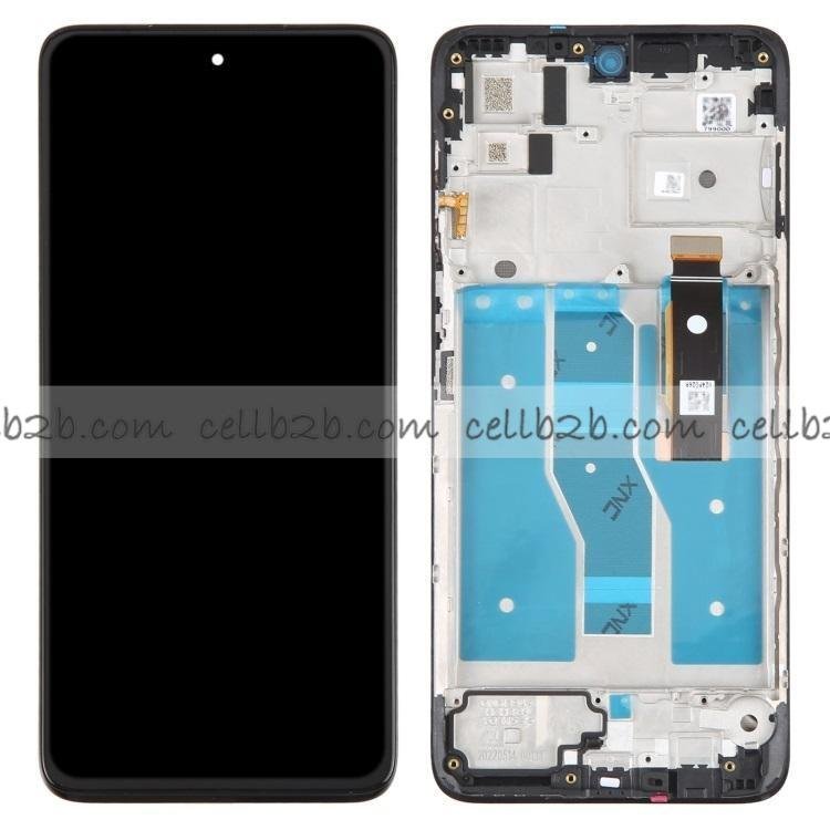 Original Pantalla Motorola Moto G82 5G (XT2225-1) Negra con Marco Completa LCD+Táctil