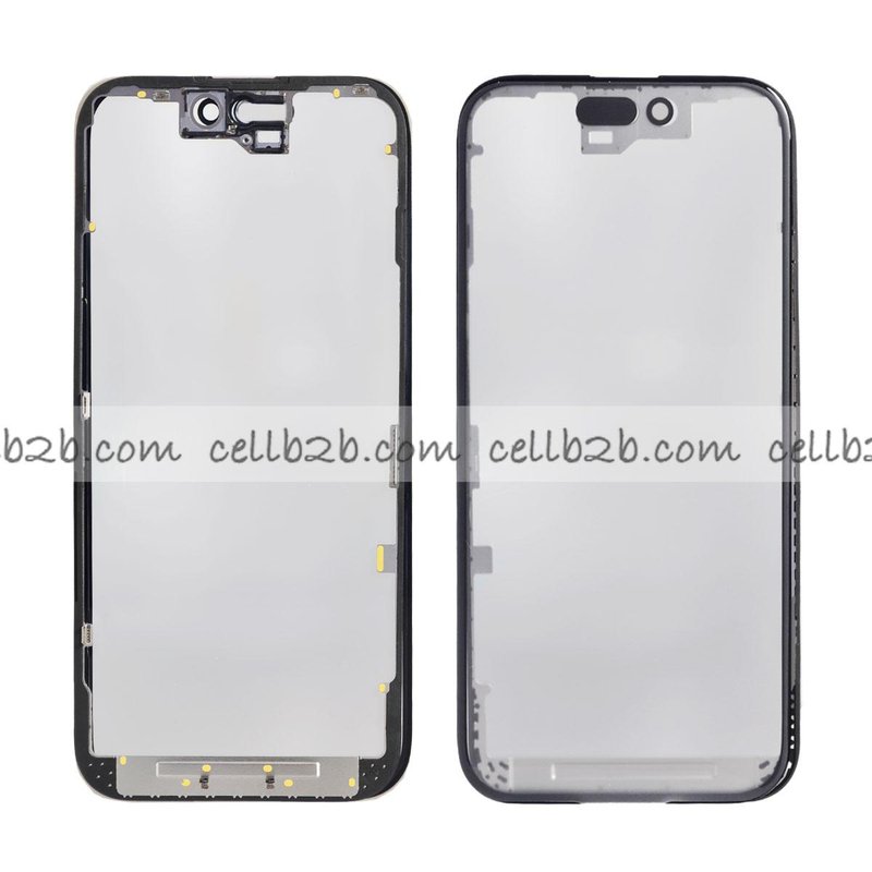 Pantalla Cristal + Marco Lateral con Pegamento para iPhone 15 Negro Original